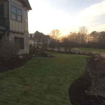 New Home Landscape on the Golf Course