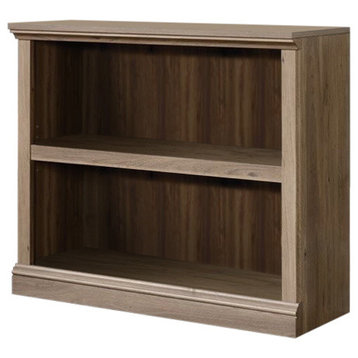 Pemberly Row 2-Shelf Modern Engineered Wood Bookcase in Salt Oak