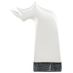 Elk Home - Elk Home H0017-9156 Rhino - 11.57 Inch Sculpture - With its matte white earthenware body and black stRhino 11.57 Inch Scu White/Gray *UL Approved: YES Energy Star Qualified: n/a ADA Certified: n/a  *Number of Lights:   *Bulb Included:No *Bulb Type:No *Finish Type:White