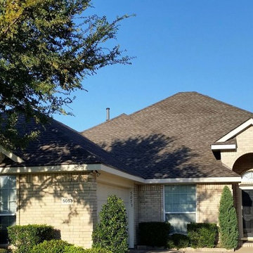 New roof and gutters in Frisco