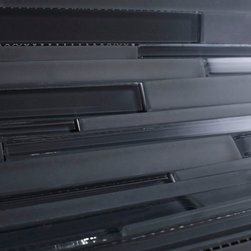 Dark Grey Glossy and Dark Grey Matte Glass Mosaic Tile Collection - Home Accessories & Decor