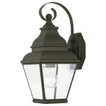 Livex Lighting - Livex Lighting Exeter Black Light Outdoor Wall Lantern - Finished in black with clear beveled glass, this outdoor wall lantern offers plenty of stylish illumination for your home's exterior.