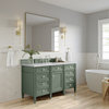 60" Farmhouse Smokey Celadon Single Sink Bathroom Vanity, James Martin