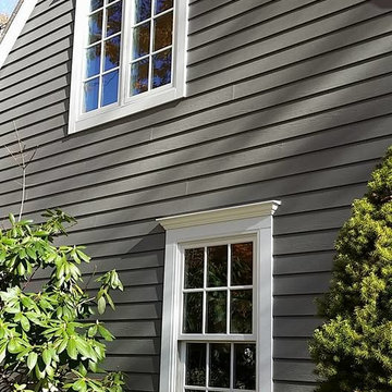 6 ¼” HardiePlank Cedarmill Aged Pewter, Marvin Integrity Wood Ultrex Windows