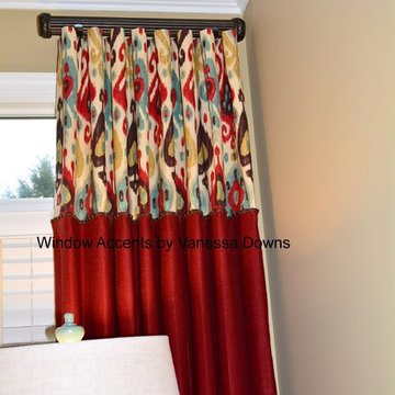 Various custom window treatments installed in 2014