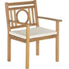Inglewood Lounge Chair - Teak Brown, Beige
