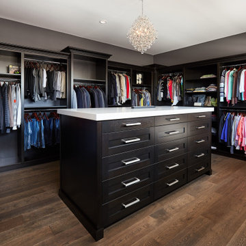 Cherry Master Closet with Granite Countertops