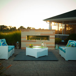 Kalea Bay Outdoor Fireplace - Outdoor Fireplaces