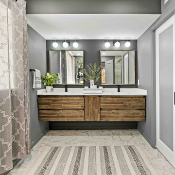 Sterling Basement Transformed into Cozy and Functional Primary Suite