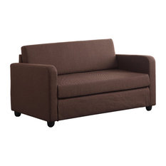 Chocolate Brown Sofas Houzz Benzara Inc Adjule Sofa Chocolate Brown Sofas