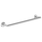 Symmons Industries - Identity 18" Towel Bar, Chrome - The Symmons Identity Collection balances sleek curves and defined edges with stylish simplicity. This Identity 18 inch Towel Bar is built primarily from brass and stainless steel. It also includes the instructions and hardware required for wall mounting. Easy to install and built to last, this towel holder has a weight capacity of up to 50 pounds. Like all Symmons products, this 18 inch wall mounted bathroom towel bar is backed by a limited lifetime consumer warranty and 10 year commercial warranty.