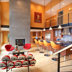 Fireplaces | CustomCreteWerks - Indoor Fireplaces