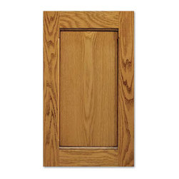 Del Rio Cabinet Door from CabinetNow.com shown in Red Oak - Kitchen Cabinetry