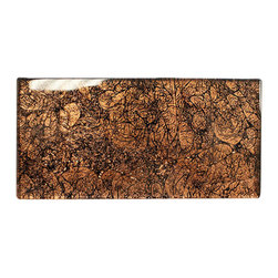 3x6 Glossy Brown Deco Subway Glass Mosaic Tiles - Home Accessories & Decor