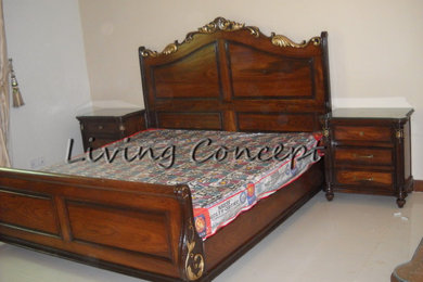 Example of an ornate bedroom design in Other