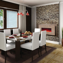 Amantii Artisan Series Electric Wall Fireplace 58" - Indoor Fireplaces