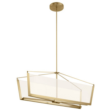 Calters Contemporary Chandelier in Champagne Gold
