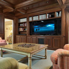 NYC  Apartment Paneled Library