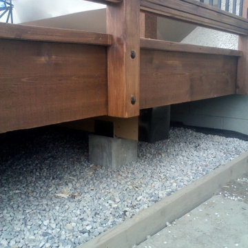 beam end flashed with metal
