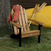 The Essential Adirondack Chair, Black and Tan