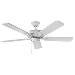 Hinkley - Hinkley 903352FCW-NWA Metro Wet - 52 Inch 5 Blade Ceiling Fan - The metro wet ceiling fan evokes a sense of timeleMetro Wet 52 Inch 5  Brushed Nickel Silve *UL: Suitable for wet locations Energy Star Qualified: n/a ADA Certified: n/a  *Number of Lights:   *Bulb Included:No *Bulb Type:No *Finish Type:Brushed Nickel