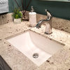 Nantucket Sinks 16"x11" Undermount Ceramic Sink, White