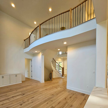 Project #110 | Beautiful Curved Staircase with Circular Balcony