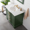 Monroe 36" Bathroom Vanity, Evergreen