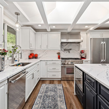 Serene and Sunny: Large Kitchen Remodel with Abundant Natural Daylight