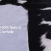 7' 0" X 6' 0" Natural Cowhide Rug C1837