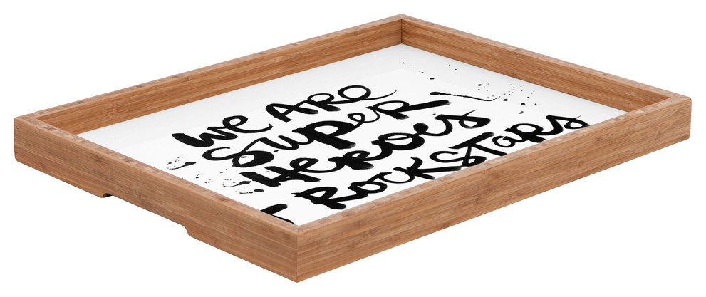 Kal Barteski Superheroes Rectangular Tray