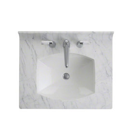 Kallista Statuary White Counterpoint By Barbara Barry Marble Vanity Top - Vanity Tops And Side Splashes