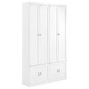 Harper 2-Piece Entryway Set, White 2 Pantry Closets