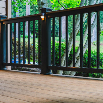 Woodinville/Redmond Deck, Pergola, Side Deck and Hardscaping