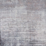 KAS - KAS Indulge 0801 Pulse Rug, Slate, 9'0"x13'0" - Experience the luxury of our Indulge Collection. Indulge rugs are beautifully hand-loomed of unique tonal and watercolor patterns, making them a striking focal point for your room. Exclusively made in India from viscose, Indulge has random-cut elements and printed techniques with a low 1/4" pile height.