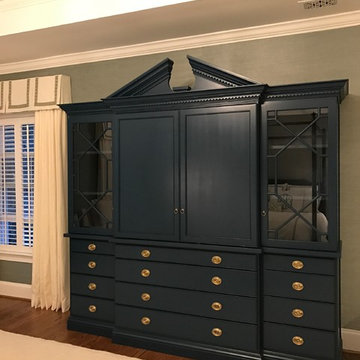 Custom Blue Bedroom Cabinet