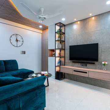 CONTEMPORARY DESIGN FOR 3 BHK INTERIOR | art emotion_interior