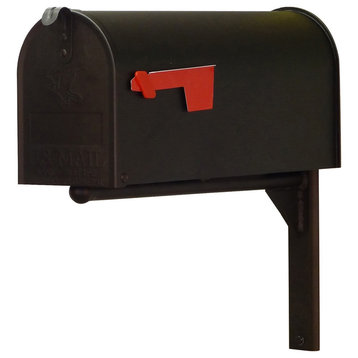 Standard Steel Mailbox With Ashley Front Single Mailbox Mounting Bracket