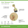 Symmons Dia Shower Trim Kit Wall Mounted with Single Handle Volume Control, Brus