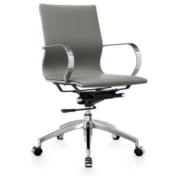 Modern Slide Mid Back Management Office Chair,Gray