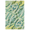 Kaleen Pastiche Collection Light Turquoise Area Rug 5'x7'9"