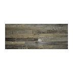 Reclaimed Wood Wall Paneling, Gray, 5.5" Wide, Unsealed, 20 sq. ft.