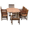 Amazonia Milano 9-Piece Grand Oval Extendable Deluxe Patio Dining Set