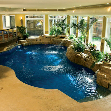 RicoRock Indoor Swimming Pool Waterfall