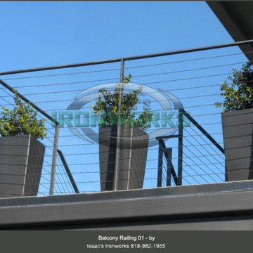 Balcony Railings (Juliet Balcony) Custom Made by Isaac's Ironworks