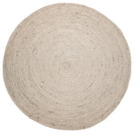 Anji Mountain - Kerala Jute Area Rug, Ivory, 6' Round - The Kerala Jute Area Rug is a fit landing spot for feet in homes as far-ranging as coastal bungalows and urban havens. Handmade using eco-friendly techniques, this jute rug offers a neutral-toned touch to your space that's both beautiful, durable and good for the environment. By taking a traditional design and updating it for the modern home, MOD has created a rug that provides the protection for your floors and looks stylish doing it.