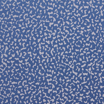 Blue and Light Blue Animal Spots Upholstery Fabric By The Yard