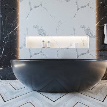 Mirovia Bathtub His and Hers Bathroom Private Residence