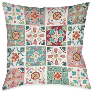 Bohemian Tiles Indoor Pillow, 18"x18"