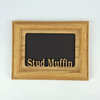 Stud Muffin Oak Picture Frame and Oak Matte, 5"x7", Horizontal